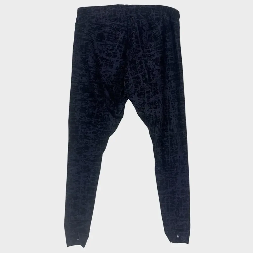 Calvin Klein Performance Quick Dry Leggings 0X Black Gray Print